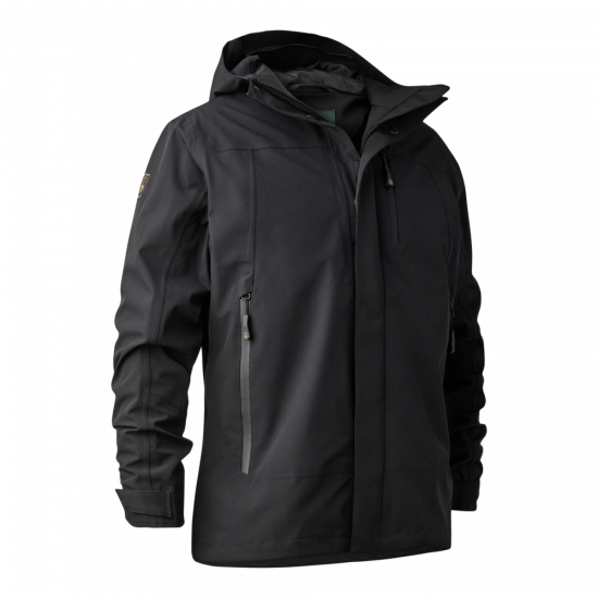 Deerhunter Sarek Shell Jacket with hood #colour_black