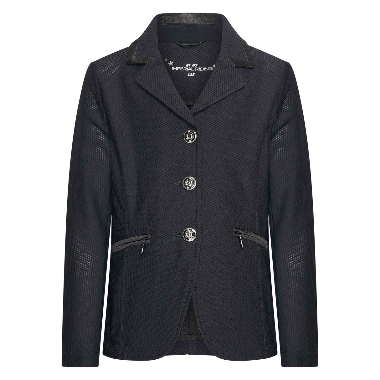 Imperial Riding Air Meshy Children's Competition Jacket #Colour_black