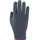 Roeckl Noville Junior Riding Gloves #colour_grey_pinstripe-pop_pink