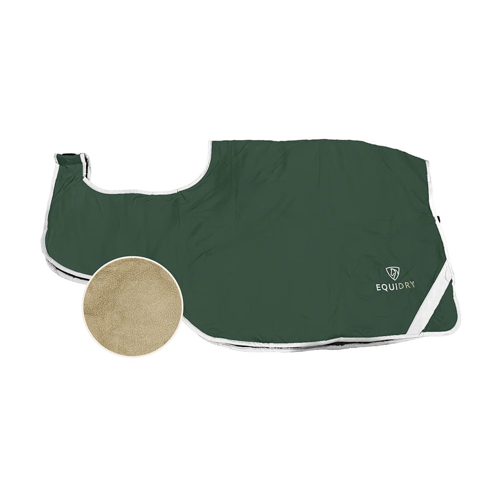 EQUIDRY Exercise Sheet Thick #colour_black-forest-green-cream