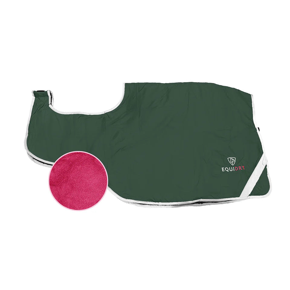 EQUIDRY Exercise Sheet Thick #colour_black-forest-green-peacock-pink