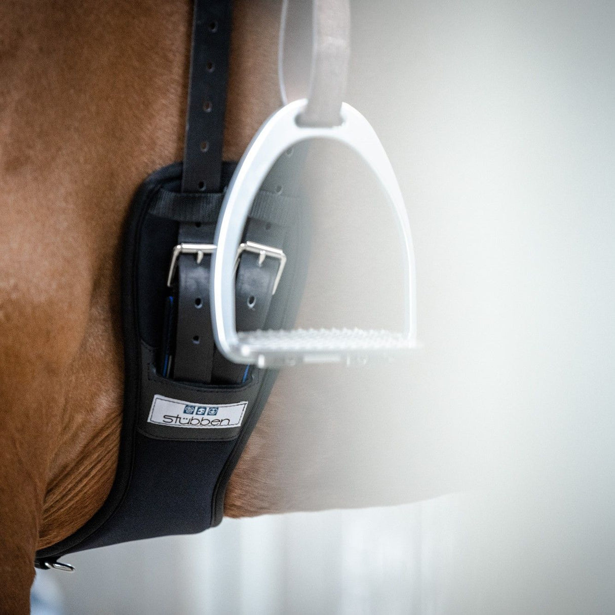 Sangle de selle Stubben en néoprène Coolmax Short avec extrémités élastiques
