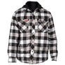 Hard Yakka Quilted Flannel Shacket #colour_grey