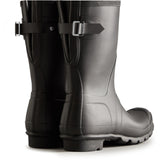 Hunter Original Women's Short Back Adjustable Wellington Boots #colour_black