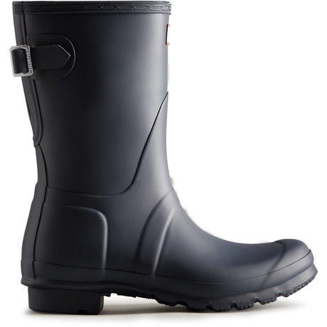 Hunter Original Women's Short Back Adjustable Wellington Boots #colour_navy