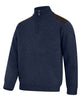 Hoggs of Fife Hebrides II 1/4 Zip Windproof Pullover #colour_storm-blue-marl