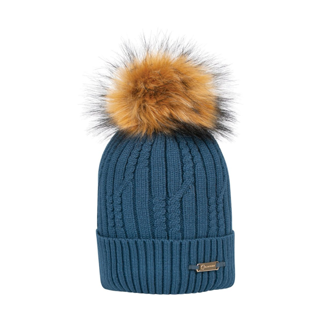 Coldstream Lamberton Bobble Hat #colour_cool-slate-blue