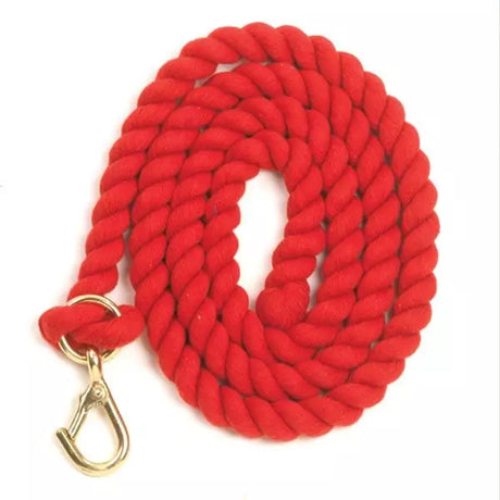 Mackey Cotton Walsall Clip Leadrope #colour_red