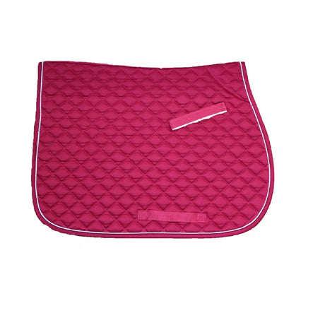 Mackey Equisential Cotton Saddlecloth #colour_pink-white-pink
