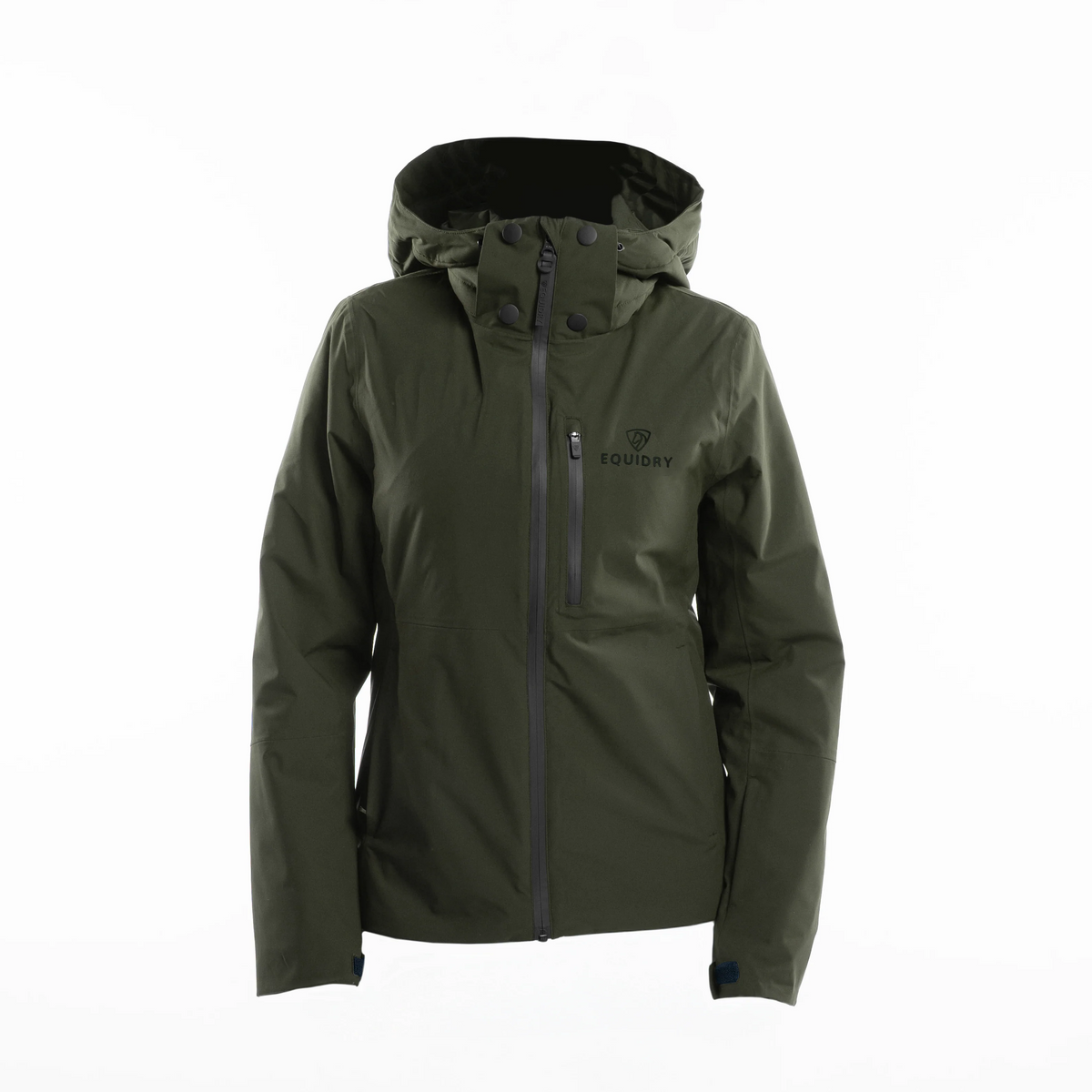 EQUIDRY Girl's Iris Waterproof Riding Jacket #colour_green