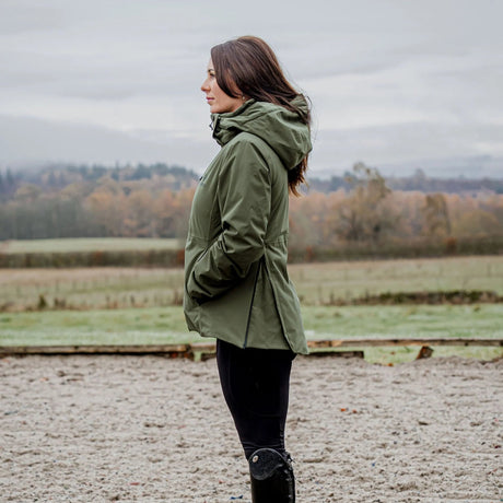 EQUIDRY Women's Iris Waterproof Riding Jacket #colour_green