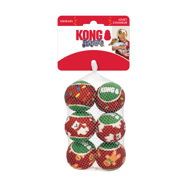 KONG Holiday Squeakair Balls #size_m