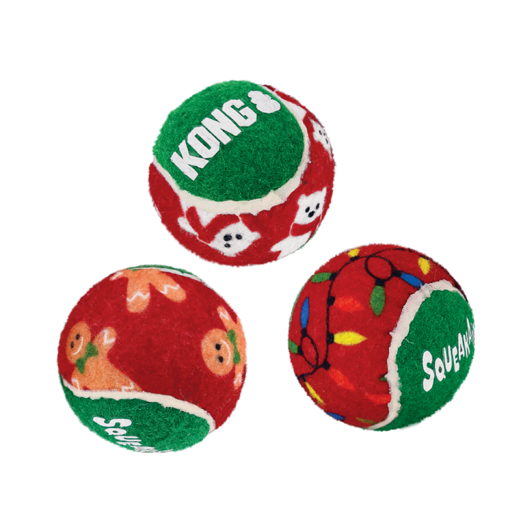 KONG Holiday Squeakair Balls #size_m