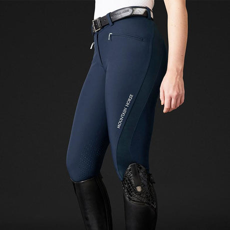 Mountain Horse Marilyn Flex 3/4 Grip Breeches #colour_navy
