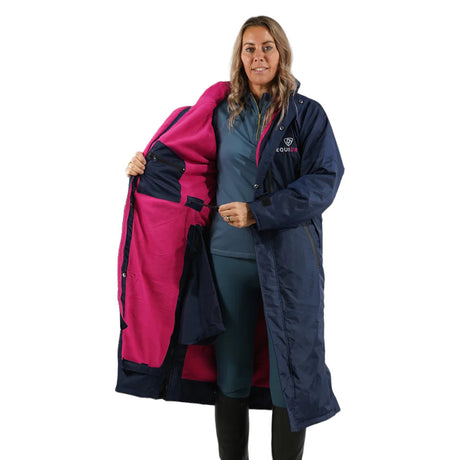 EQUIDRY Women's Thin Fleece Evolution #colour_navy-raspberry