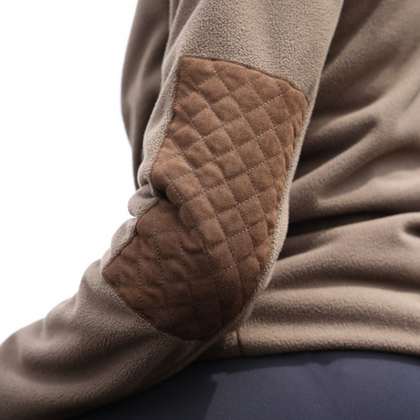 Shires Aubrion Heritage Unisex Quarter Zip Fleece #colour-dark-olive