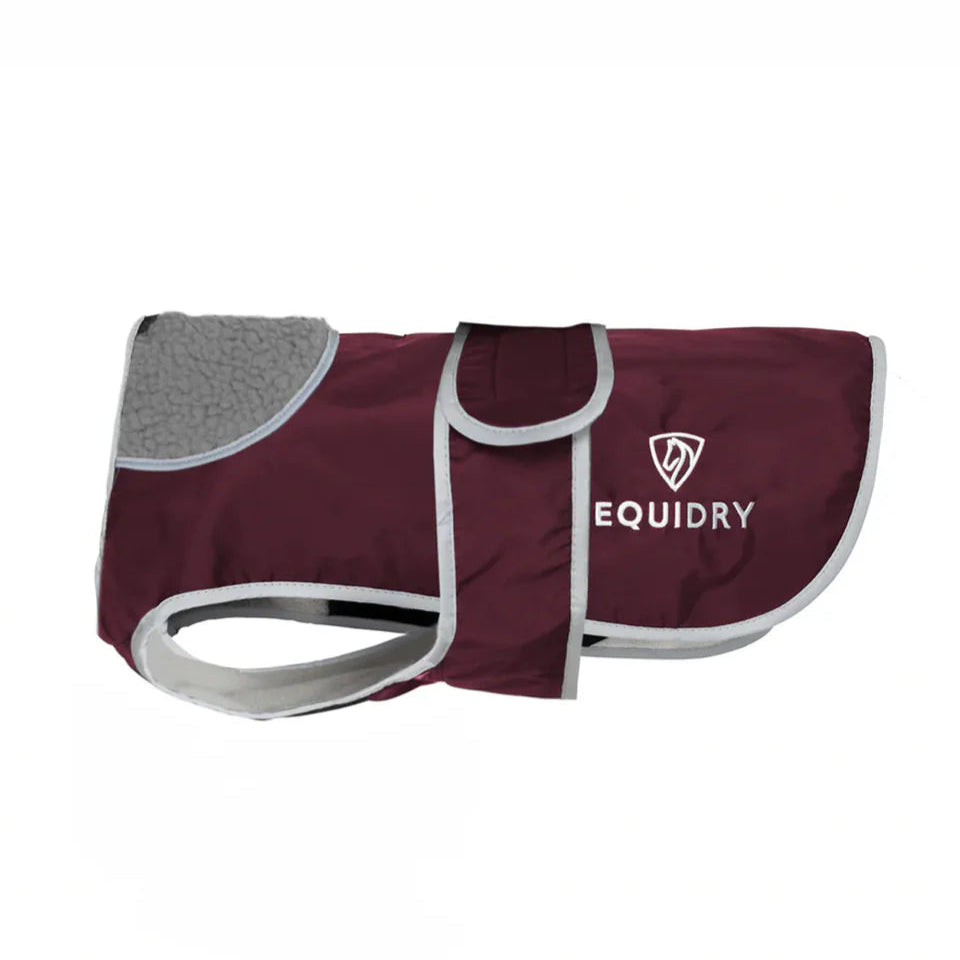 EQUIDRY Dog Coat #colour_plum-grey