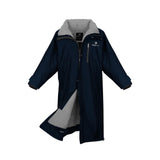 EQUIDRY Women's Thick Fleece Evolution Stowaway Hood #colour_navy-grey