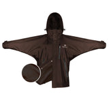 EQUIDRY Women's Shortie Mesh Lining Mac #colour_brown