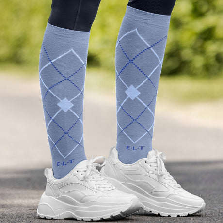 ELT Argyle Riding Socks #colour_blue-grey