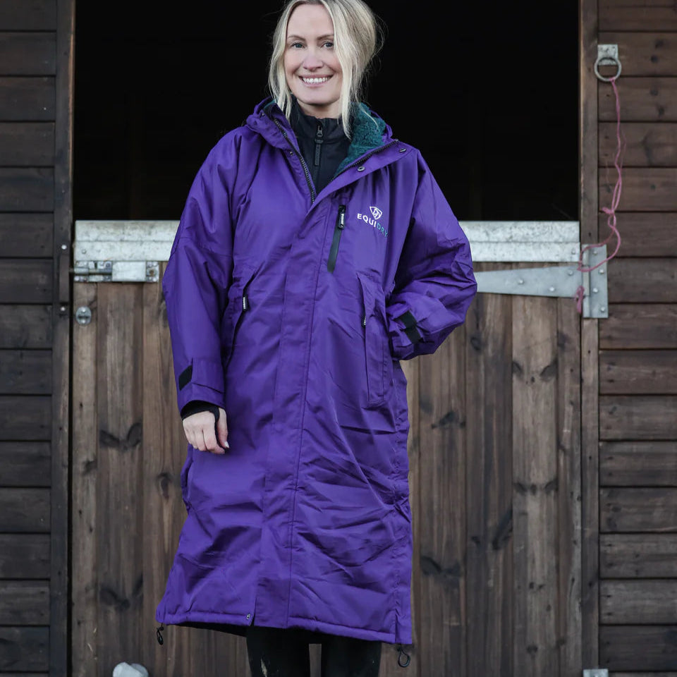 EQUIDRY Women's Thick Fleece Evolution #colour_purple-teal