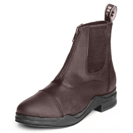 HyLAND Fleece Lined Wax Leather Zip Jodhpur Boot #colour_brown
