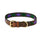 Weatherbeeta Polo Leather Dog Collar #colour_beaufort-brown-purple-teal