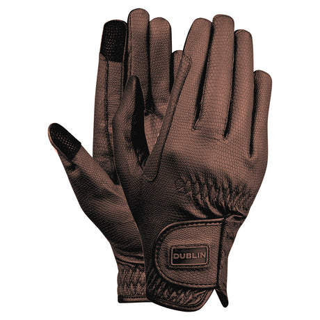 Dublin Everyday Touch Screen Compatible Riding Gloves #colour_brown