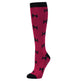 Dublin Patterned Riding Socks #colour_red-dogs