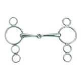 Mors hollandais articulé à 3 anneaux Korsteel en acier inoxydable
