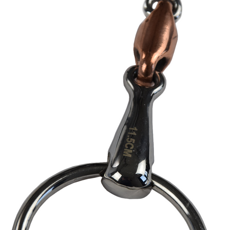 GS Equestrian Loose Ring Copper Lozenge Snaffle Bit