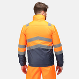 Regatta Professional Pro Hi-Vis Bomber Jacket #colour_orange-navy