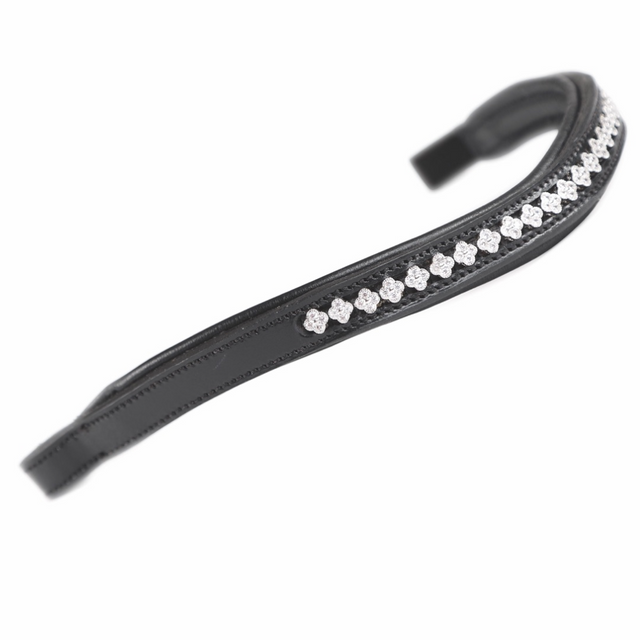 Shires Velociti GARA Floral Diamante Browband #colour_black