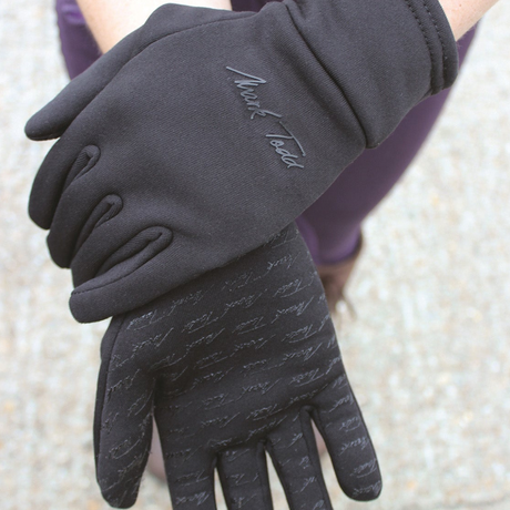 Mark Todd Winter Grip Fleece Gloves #colour_black