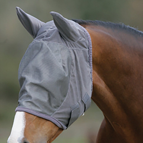 Mark Todd Fly Mask with Ears #colour_grey