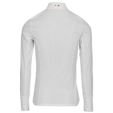 Horseware Ireland Vilamora Zip Long Sleeve Competition Shirt #colour_white