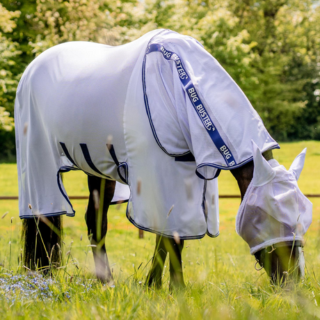 Horseware Ireland Amigo Bug Buster #colour_lavender-atlantic-blue-ivory