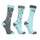 Hy Equestrian Children's Novelty Printed Socks #colour_mint-grey