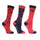 Hy Equestrian Children's Novelty Printed Socks #colour_red-navy
