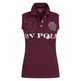 HV Polo Favouritas Palms Sleeveless Polo Shirt #colour_dark-berry