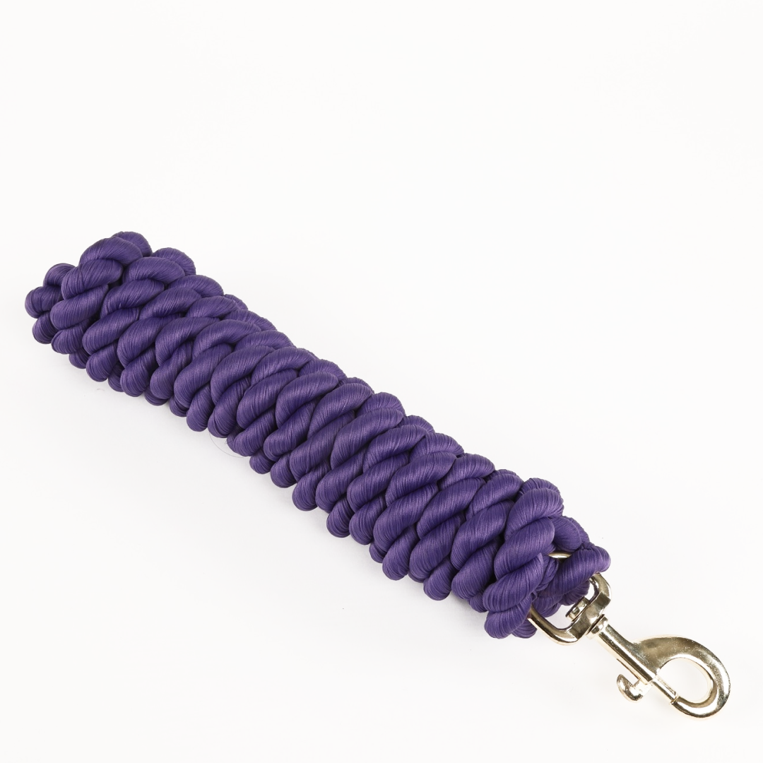 Shires Extra Long Lead Rope #colour_purple