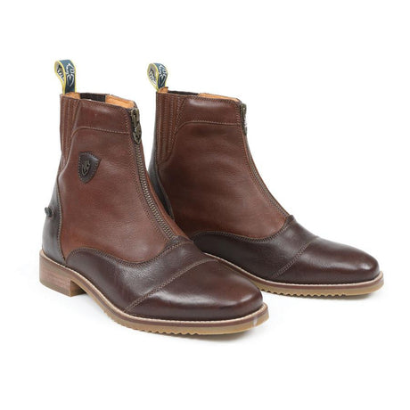 Shires Moretta Viviana Zip Paddock Boots #colour_chestnut