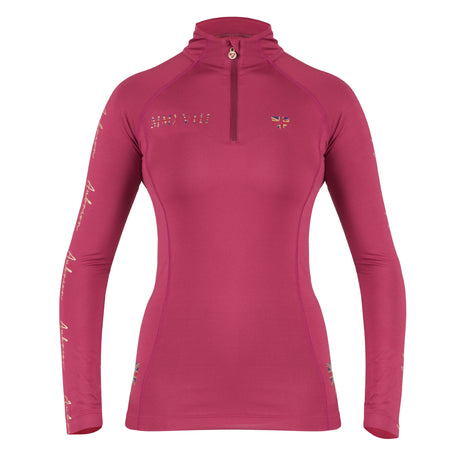 Shires Aubrion Team Long Sleeve Ladies Base Layer #colour_mulberry