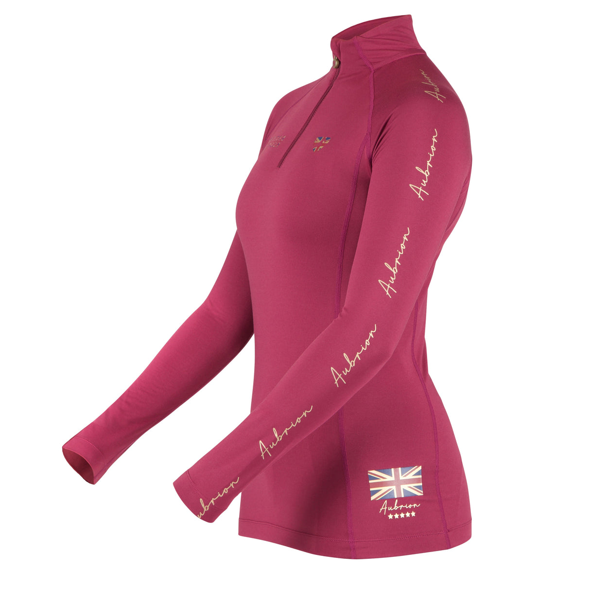 Shires Aubrion Team Long Sleeve Ladies Base Layer #colour_mulberry