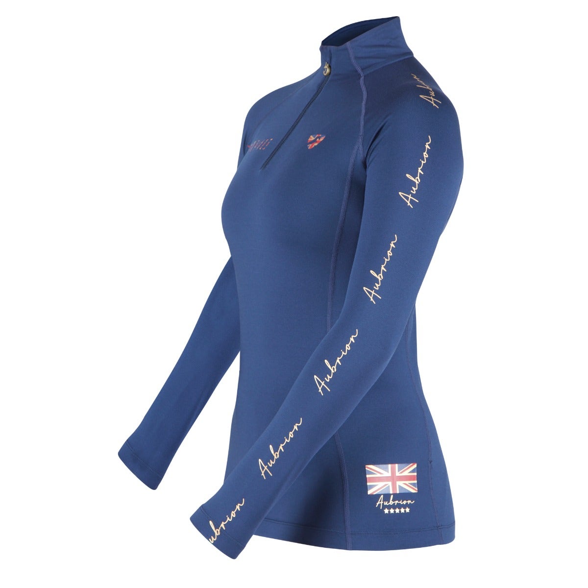 Shires Aubrion Team Long Sleeve Ladies Base Layer #colour_navy-blue