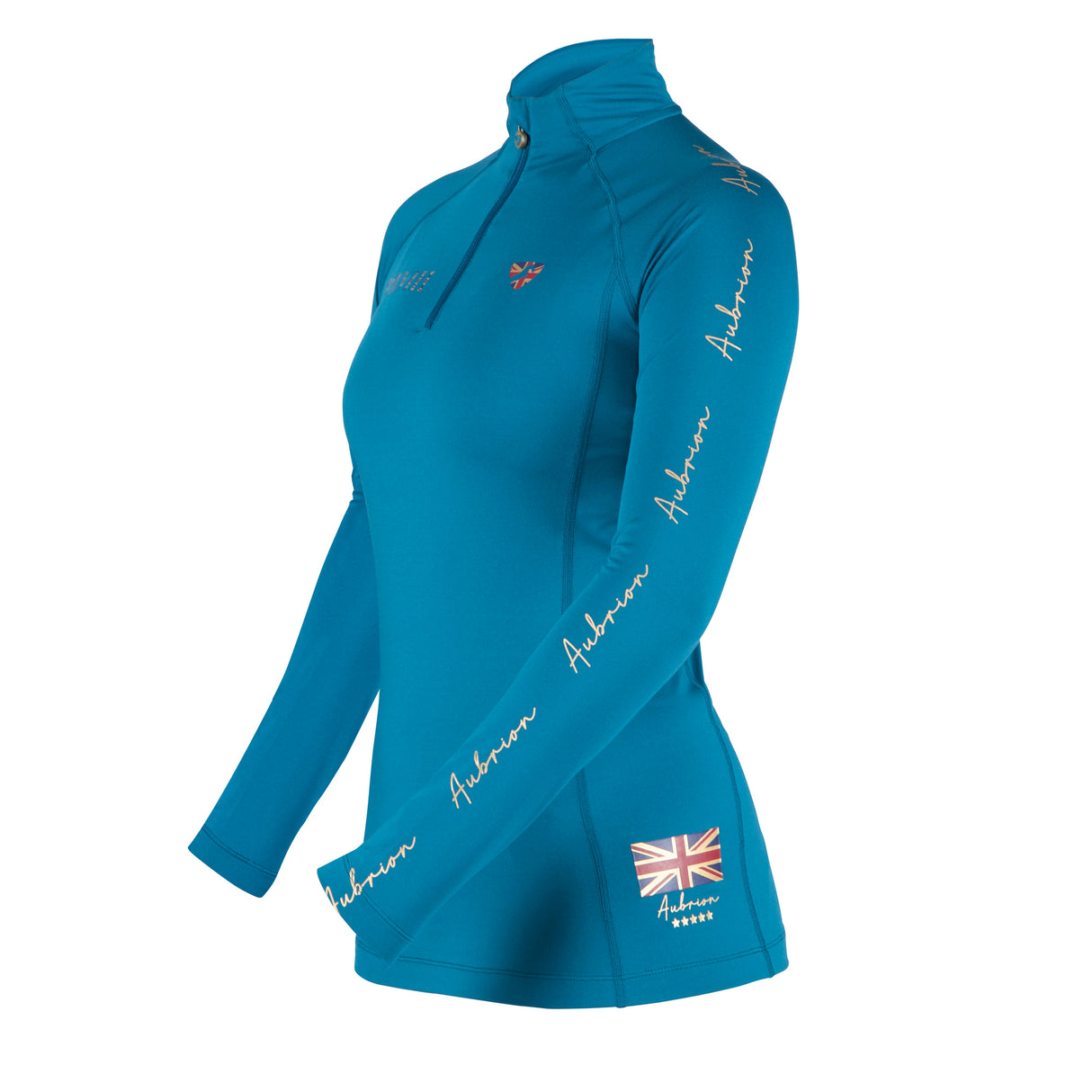 Shires Aubrion Team Long Sleeve Ladies Base Layer #colour_teal