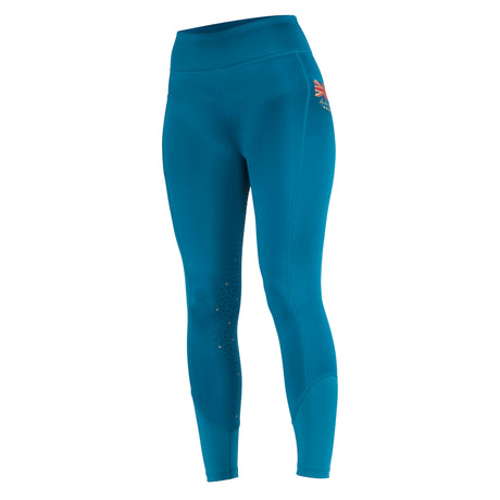 Shires Aubrion Team Winter Riding Tights #colour_teal