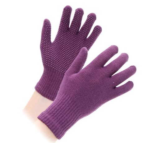 Shires Adults Suregrip Gloves #colour_purple