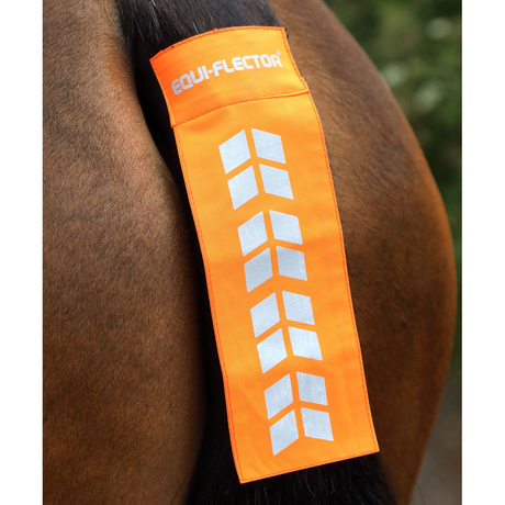 Shires EQUI-FLECTOR Tail Strap #colour_orange