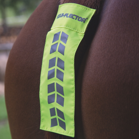 Shires EQUI-FLECTOR Tail Strap #colour_yellow